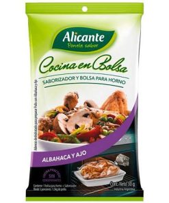 Cocina En Bolsa Alicante Albahaca Y Ajo X 30 Gr Sin T.A.C.C