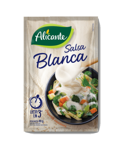 Salsa Blanca Alicante Lista En 3 Minutos X 40 Gr